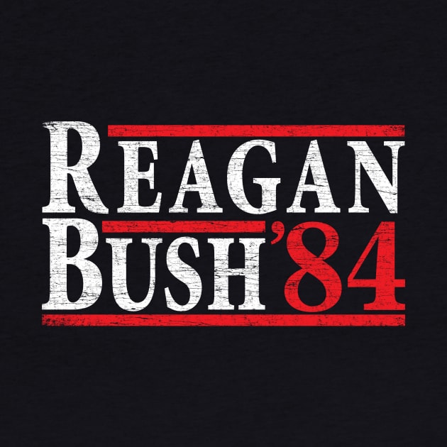 Reagan Bush '84 | Vintage Style Conservative Republican GOP by zurcnami